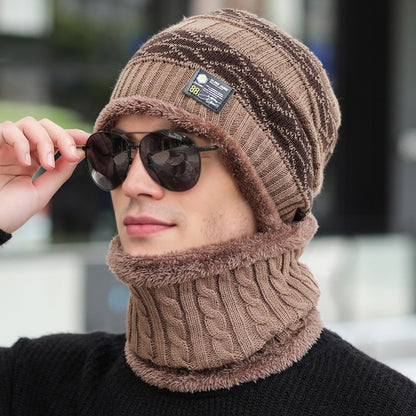 Stylish Winter Hats For Men And Women Knitted Beanie Cap Plush Fur Lining Warm Thick Hot Sale 8