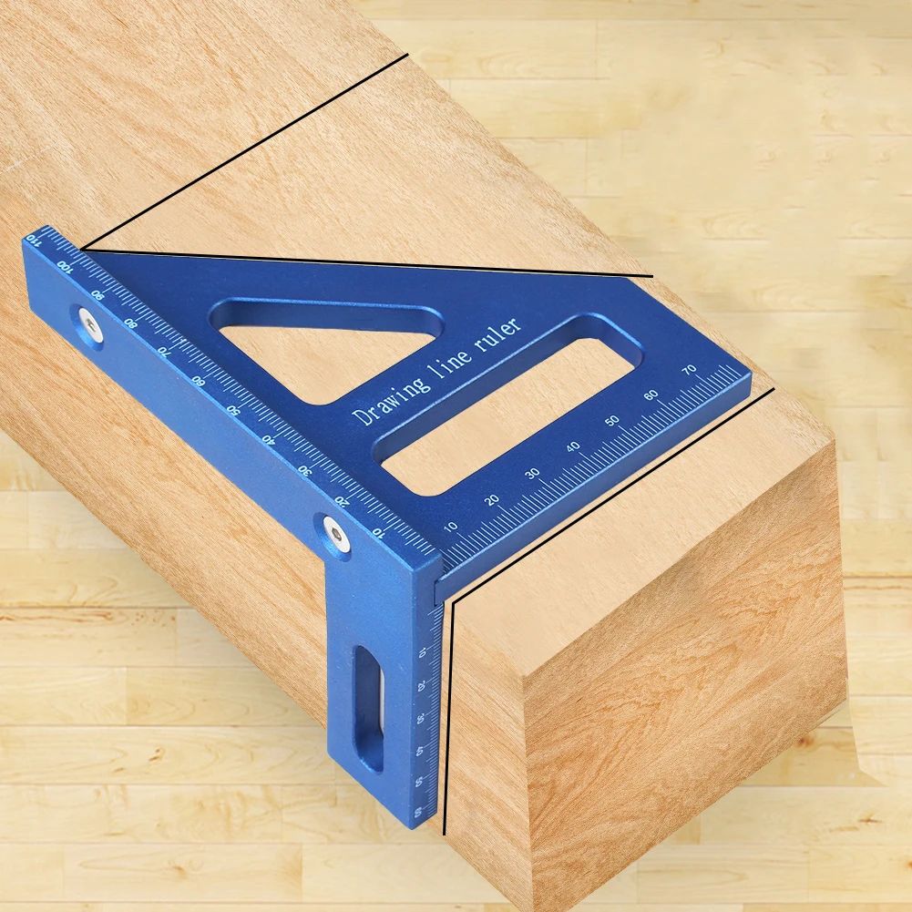 3D MultiAngle Measuring Ruler  4590 Carpentry Square  Miter Triangle Layout Tool 3