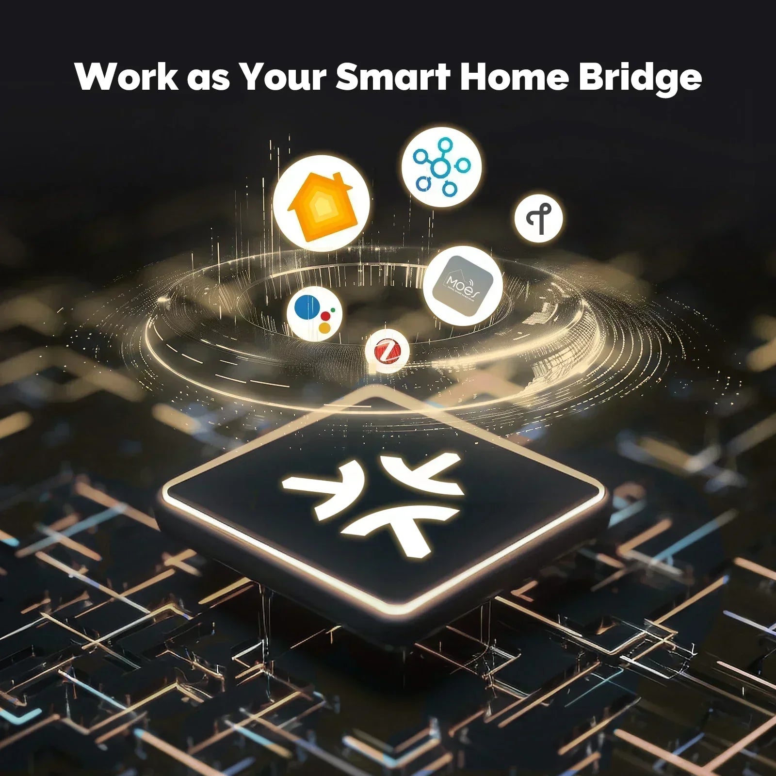Zigbee Matter Hub Smart Home Bridge Siri Voice Control Google Alexa HomeKit Smart Things 1