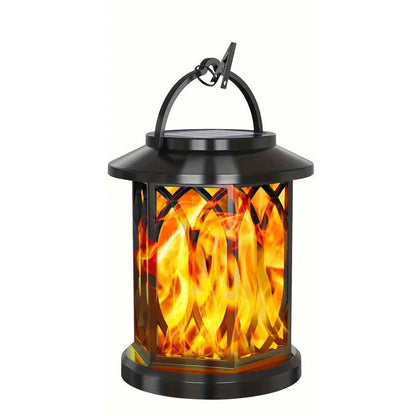 Outdoor Solar Flame Lamp Dancing Flame Solar Lantern Highpower Street Lamp For Courtyard Lights 6