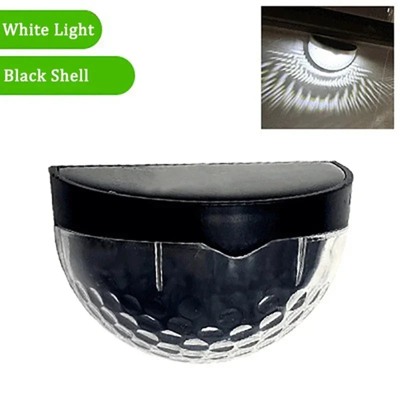 LED Solar Lights Outdoor Pack Waterproof Solar Fence Lamp Garden Energy Wall Lamps 6