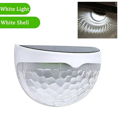LED Solar Lights Outdoor Pack Waterproof Solar Fence Lamp Garden Energy Wall Lamps 8