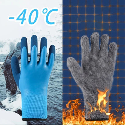 Winter Waterproof Warm Mechanical Gloves  ColdResistant Gloves For Outdoor Work  Fishing 7