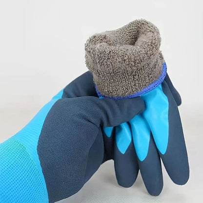 Winter Waterproof Warm Mechanical Gloves  ColdResistant Gloves For Outdoor Work  Fishing 9