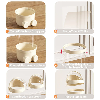 Doll Storage Box For Toys Organization Plush Toy Storage Tube Transparent Plastic Stuffed Storage B 4