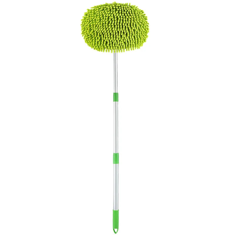 ThreeSection Telescopic Car Wash Mop Rotating Cleaning Brush For Roof And Window Maintenance 2
