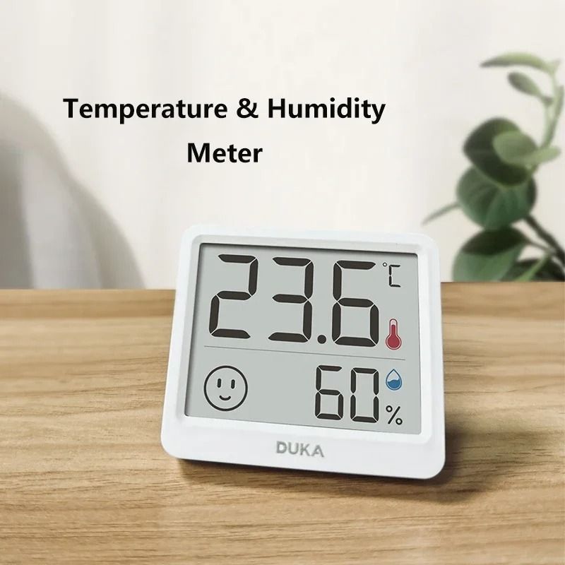 Digital Indoor Thermometer and Humidity Meter with LCD Display