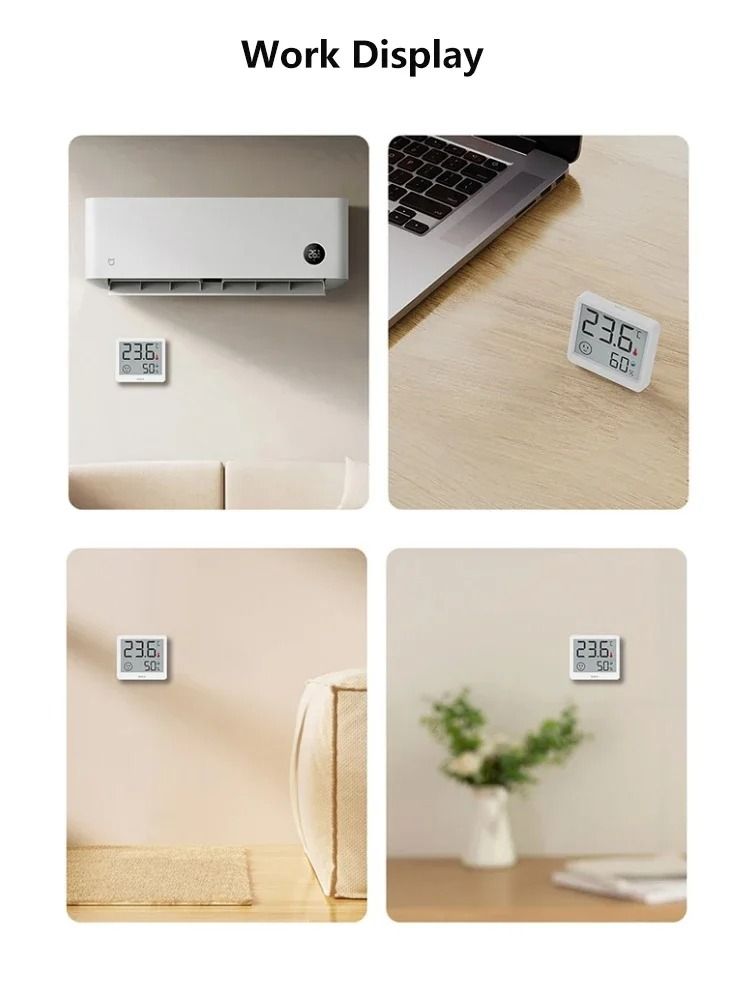 Digital Indoor Thermometer And Humidity Meter With LCD Display 2
