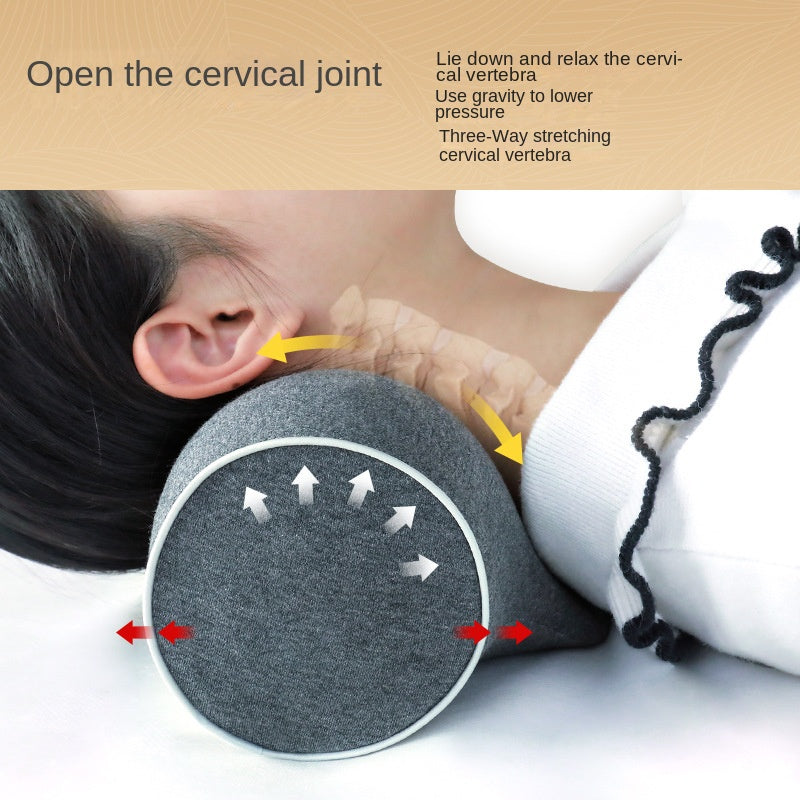 Cervical Pillow For Neck Protection Reverse Arch Traction Pillow Pure Cotton Sleeve 1