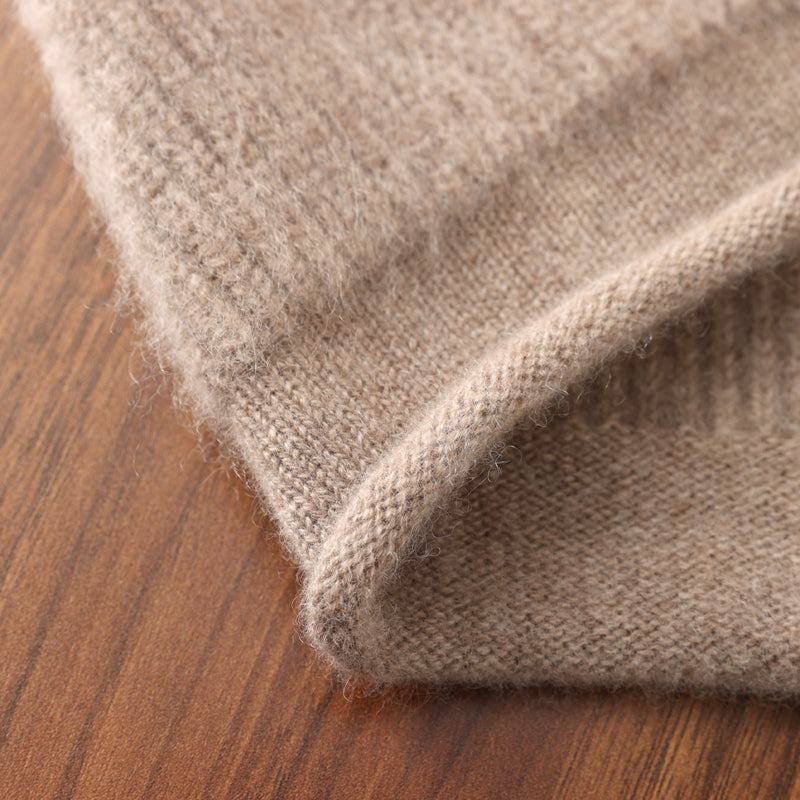 Cute Laceup Womens Winter Knitted Hats Pure Wool Pullover Beanie Windproof Earflap 2