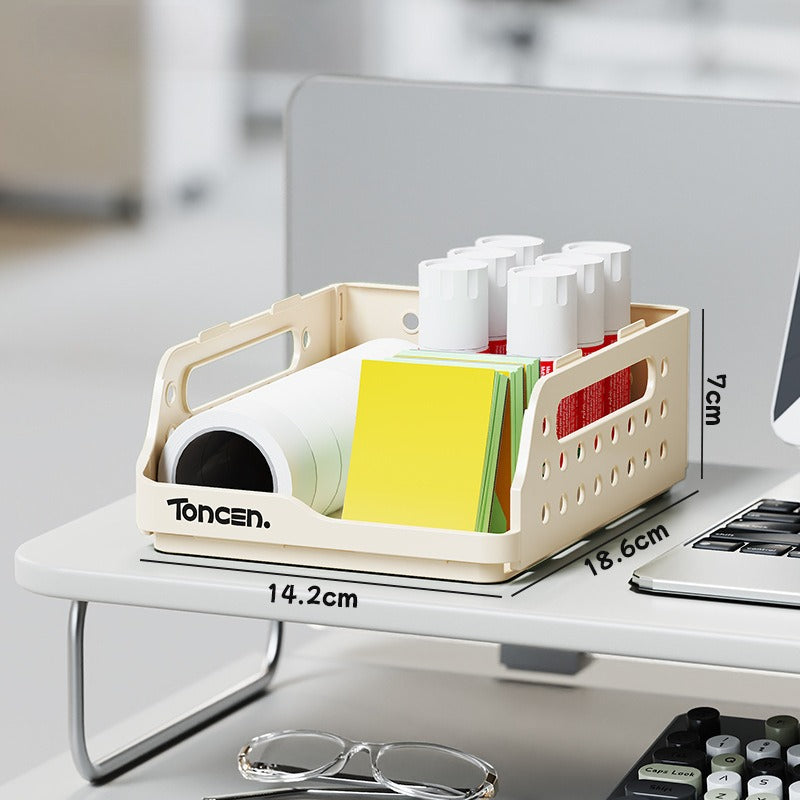 DIY Foldable Desktop Bookshelf Storage Box Pegboard Notebook Organizer Rack Office File Holder Desk