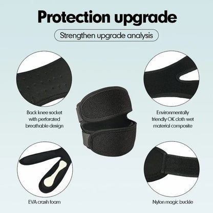 Elastic Bandage Pad For Knee Support Pressurized Wrap Sleeve For Tennis Cycling And Safety 2