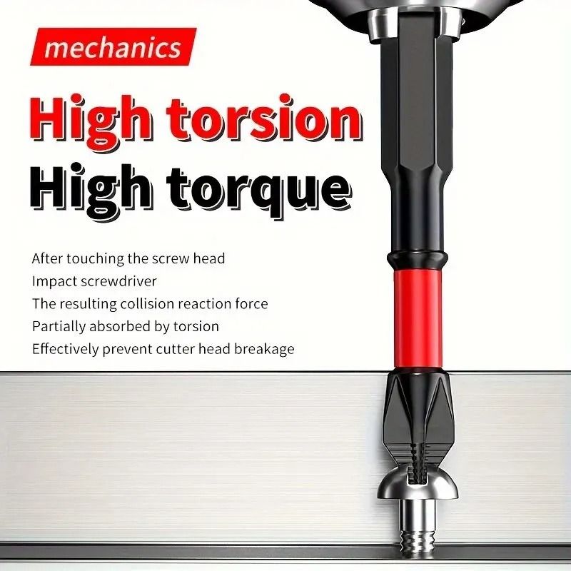 Magnetic Impact Screwdriver Bit Set With Non Slip Design 4