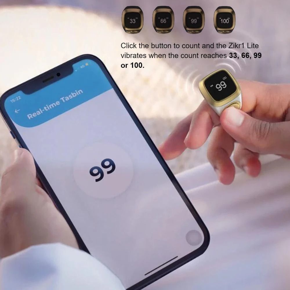 Smart Tasbih Digital Counter With Prayer Time Display And Vibration Reminder 1