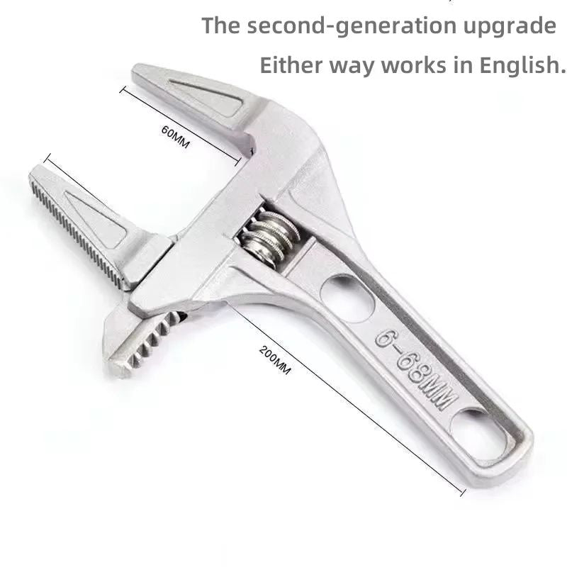 Adjustable Aluminum Alloy Bathroom Wrench  Multifunction Universal Spanner For Pipe Nut  Screw Remo 1