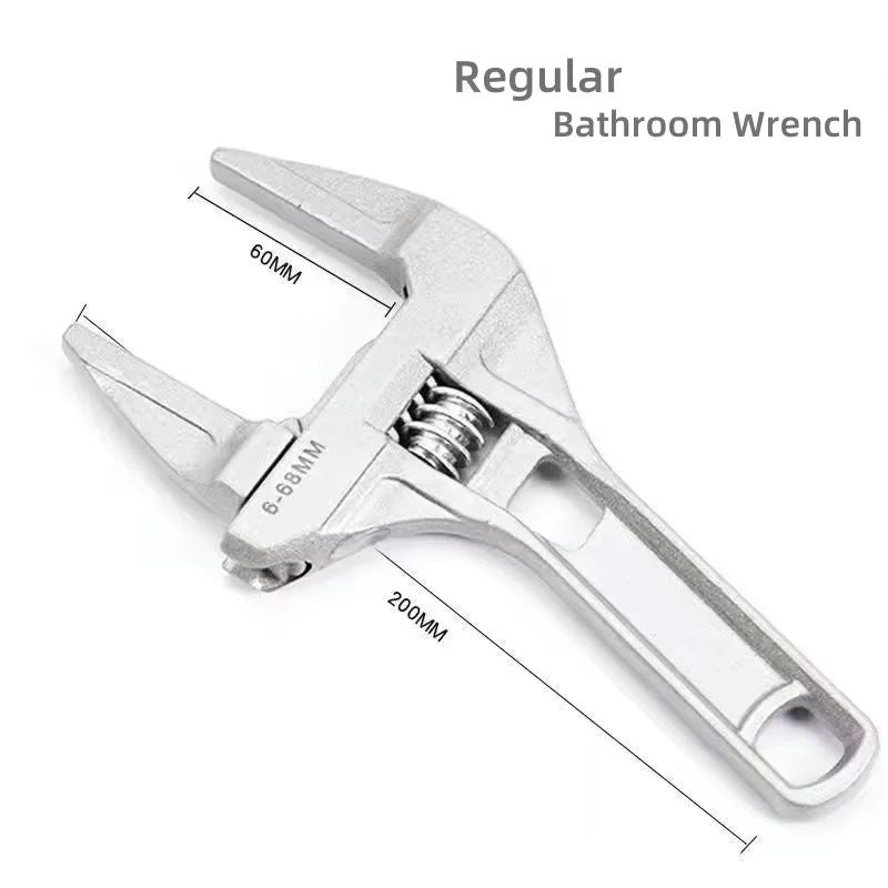 Adjustable Aluminum Alloy Bathroom Wrench  Multifunction Universal Spanner For Pipe Nut  Screw Remo 2