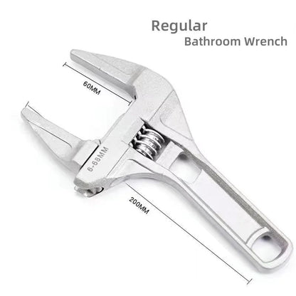Adjustable Aluminum Alloy Bathroom Wrench  Multifunction Universal Spanner For Pipe Nut  Screw Remo 2