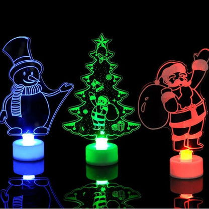 LED Mini Night Light Snowman Lamp