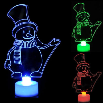 LED Mini Night Light Snowman Lamp 2