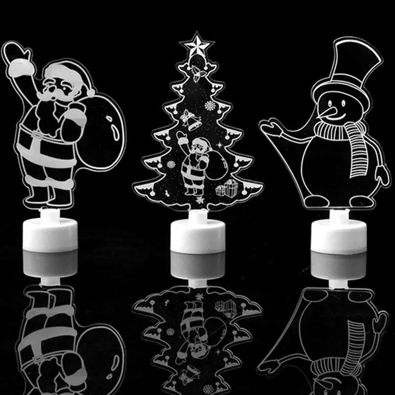 LED Mini Night Light Snowman Lamp 4