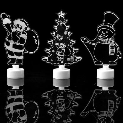 LED Mini Night Light Snowman Lamp 4