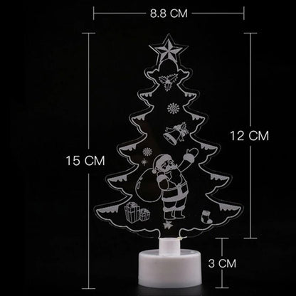 LED Mini Night Light Snowman Lamp 5