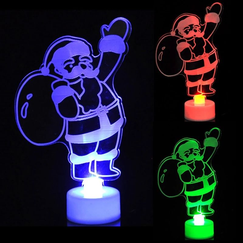 LED Mini Night Light Snowman Lamp 7