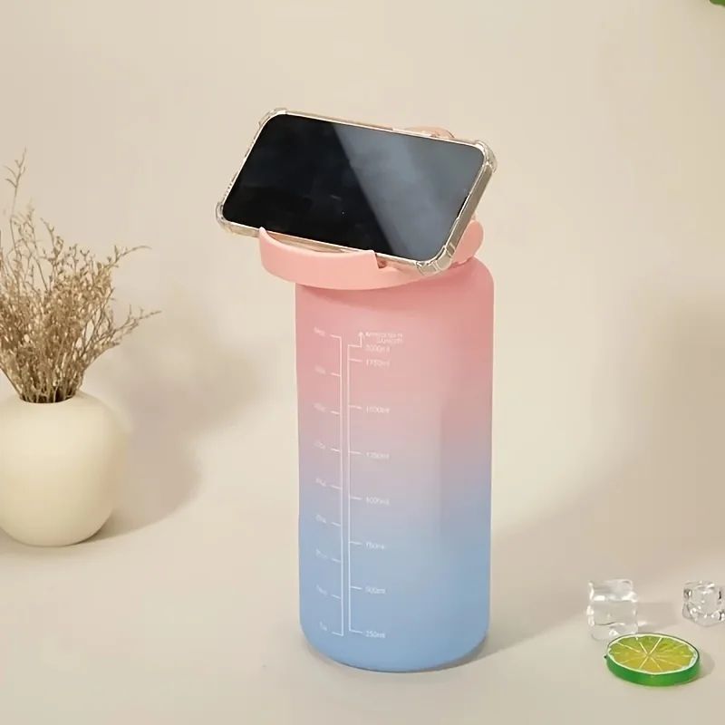 2Liter Motivational Leakproof Water Bottle With Time Markers 5