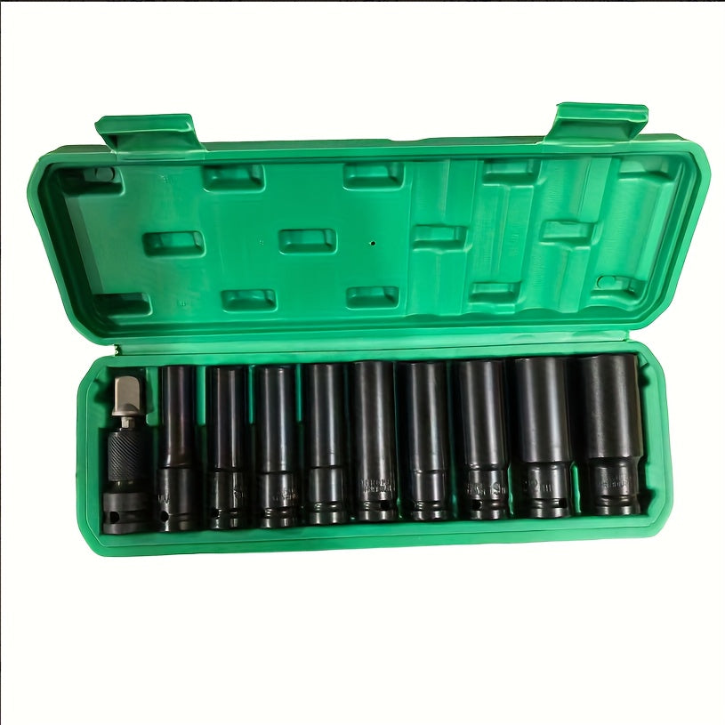 Universal Socket Metric Drive, Drive Metric Impact Socket Set, Deep Socket Set Wrench for Air Pneumatic Repair Tools