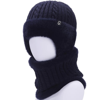 Winter Mom Warm Hat for Men, Elderly Knitted Hat for Women, Ear Protection Hat for Middle Aged and Elderly in Cold Weath