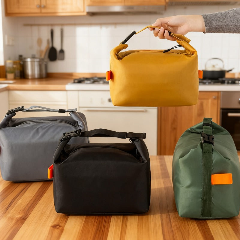 Portable Insulated Bento Bags, Aluminum Foil Warmer Lunch Box for School, Travel, Picnic Food Storage