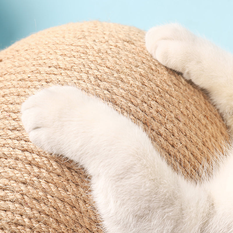 Cat Scratching Ball Toy Wear Resistant Kitten Sisal Rope Ball Board Grinding Paws Toys Cats Pet Fur 4