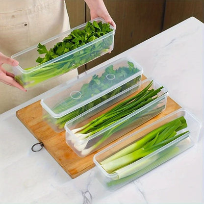 FreshKeeper Stackable Food Storage Containers With Removable Drain Trays 3