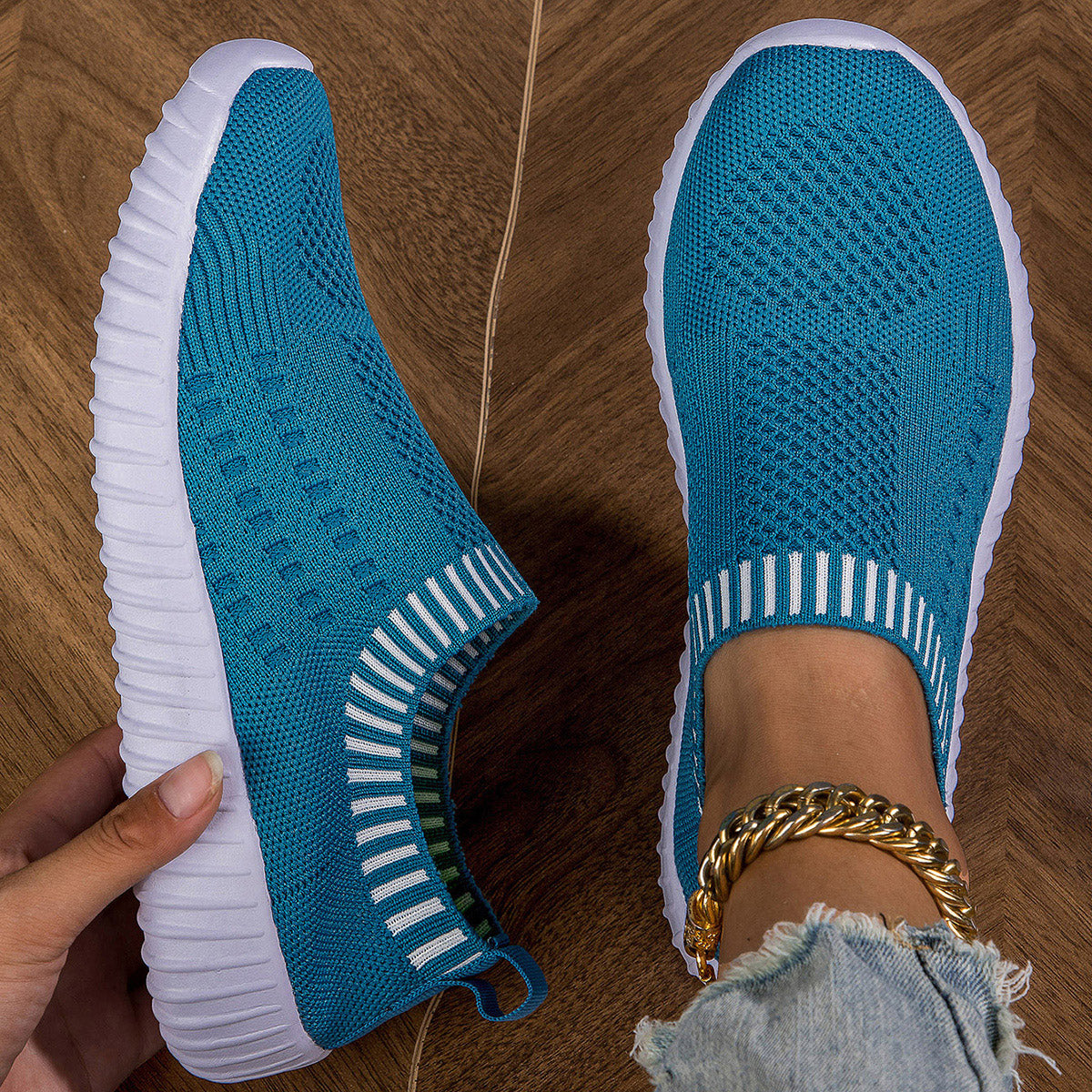 Lightweight Mesh Low Top Shoes Womens Casual Lace Up Sneakers 7