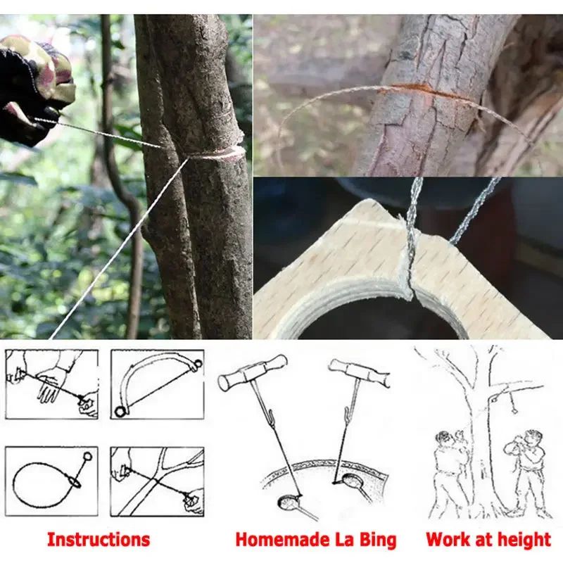 HighQuality Stainless Steel Mini Pocket Wire Saw  MultiPurpose Outdoor Camping  Emergency Survival  2