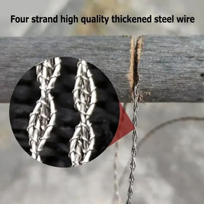 HighQuality Stainless Steel Mini Pocket Wire Saw  MultiPurpose Outdoor Camping  Emergency Survival  3