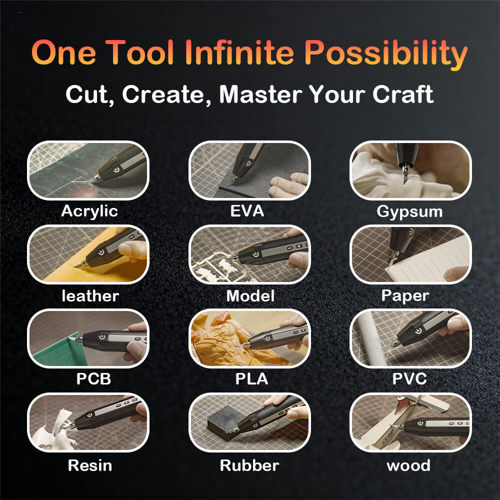 Precision Cordless Ultrasonic Cutter Craft Tool For Acrylic Leather And Model Making 4