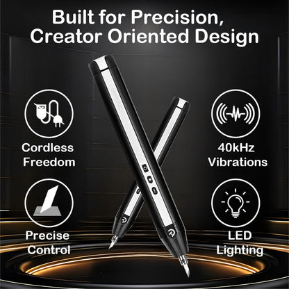 Precision Cordless Ultrasonic Cutter Craft Tool For Acrylic Leather And Model Making 5