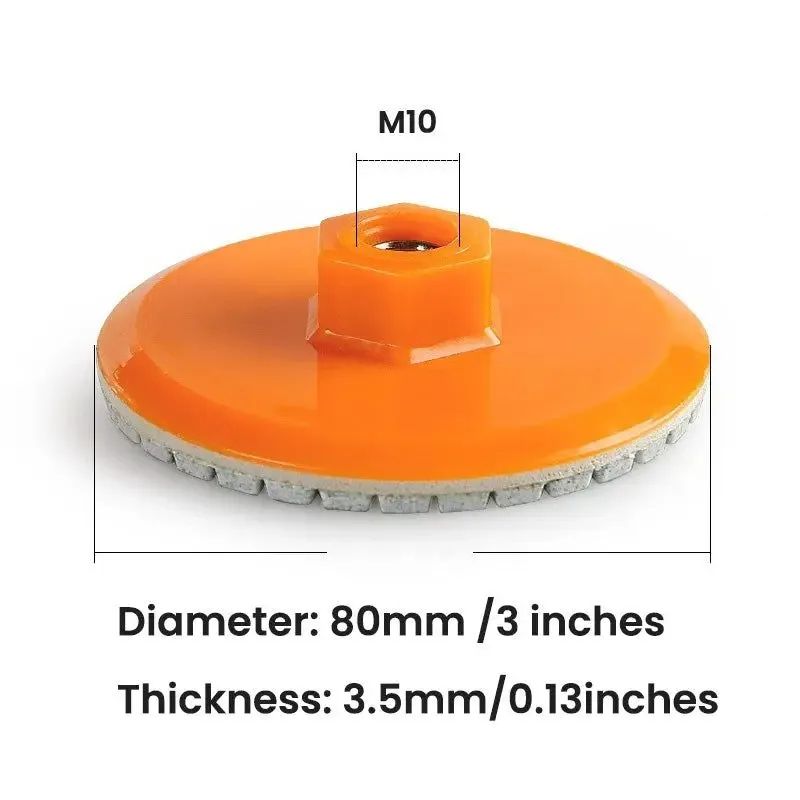 80mm Ceramic Tile Trimming  Polishing Disc  Dry Polishing Wheel For Marble Quartz  Stone Edge Grind 5