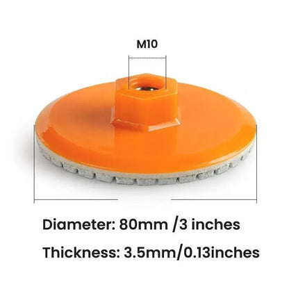 80mm Ceramic Tile Trimming  Polishing Disc  Dry Polishing Wheel For Marble Quartz  Stone Edge Grind 5