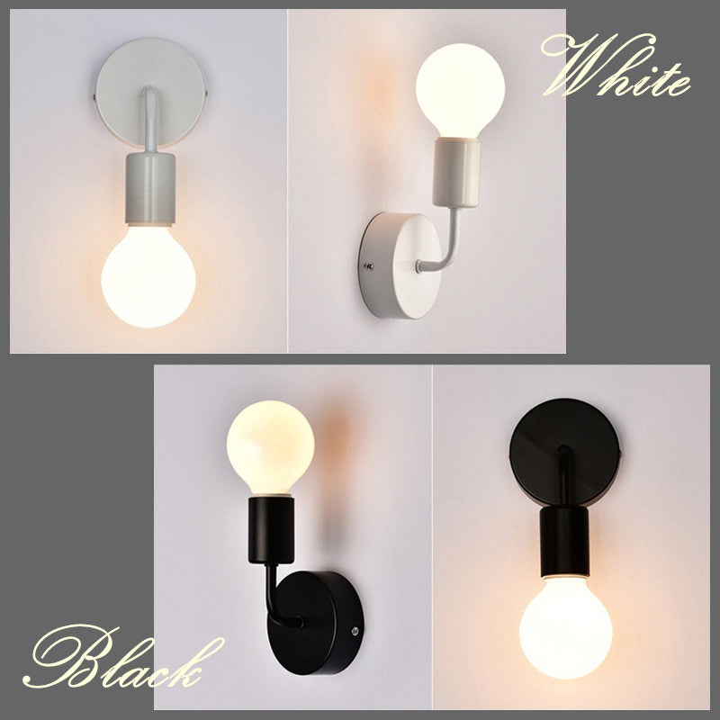 Industrial Decor Iron Black Nordic Modern Wall Lamp for Bedroom Bathroom