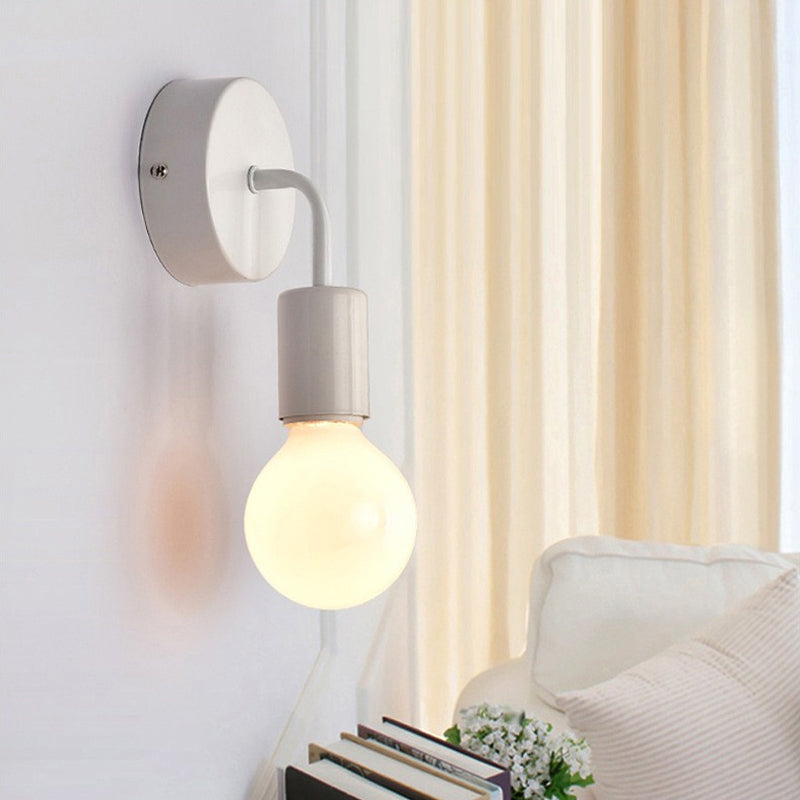 Industrial Decor Iron Black Nordic Modern Wall Lamp for Bedroom Bathroom
