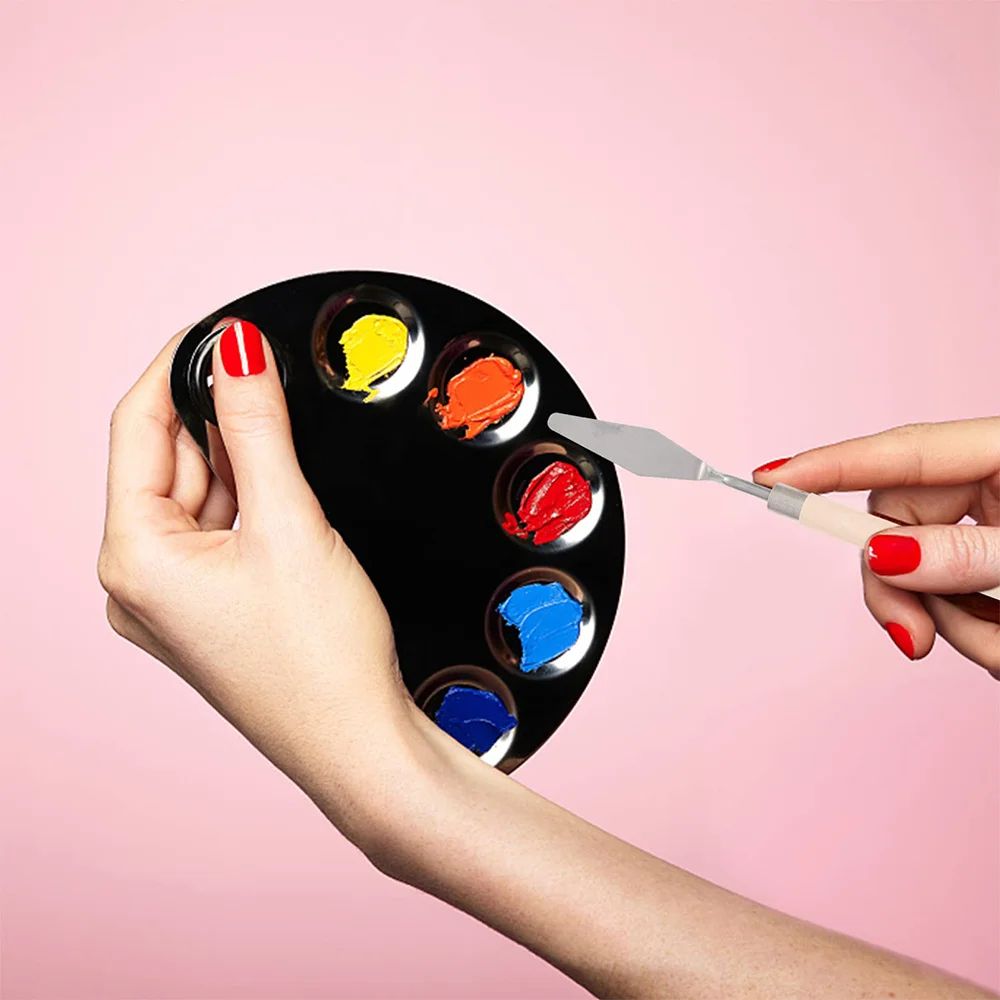 Premium 7Piece Cake  Art Palette Knife Set  Ideal For Baking Frosting Clay  DIY Decorating 5