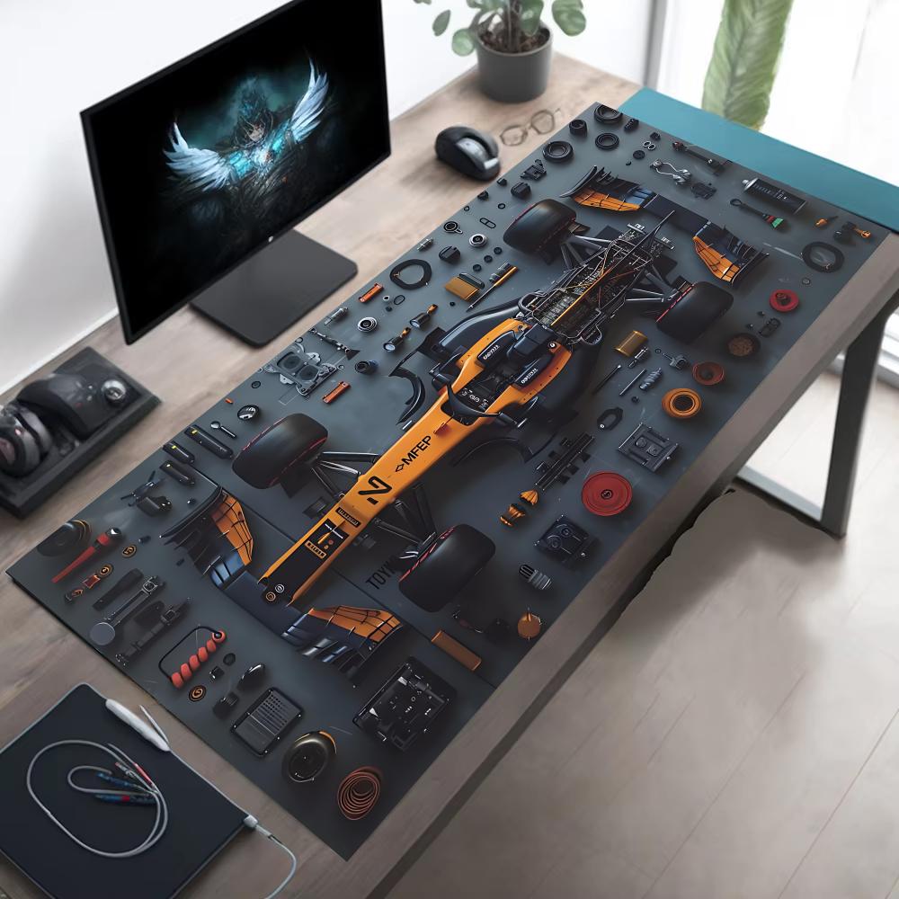 Racing Parts Mouse Pad, Computer Keyboard Pad, Soft Gamer Desk Mat
