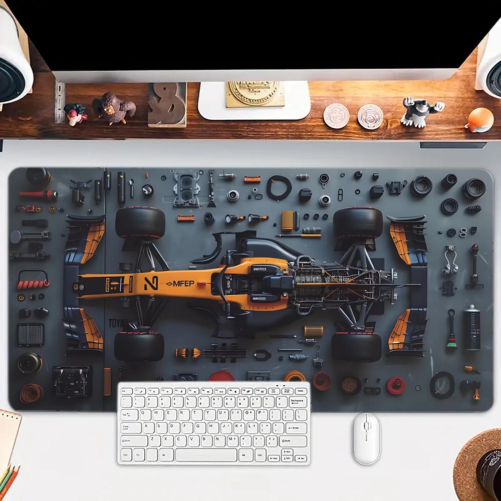 Racing Parts Mouse Pad, Computer Keyboard Pad, Soft Gamer Desk Mat