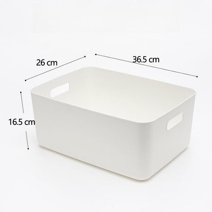 Solid Color Plastic Storage Box, Large Capacity Clothing, Toy Storage Box, Miscellaneous Desktop Organizer