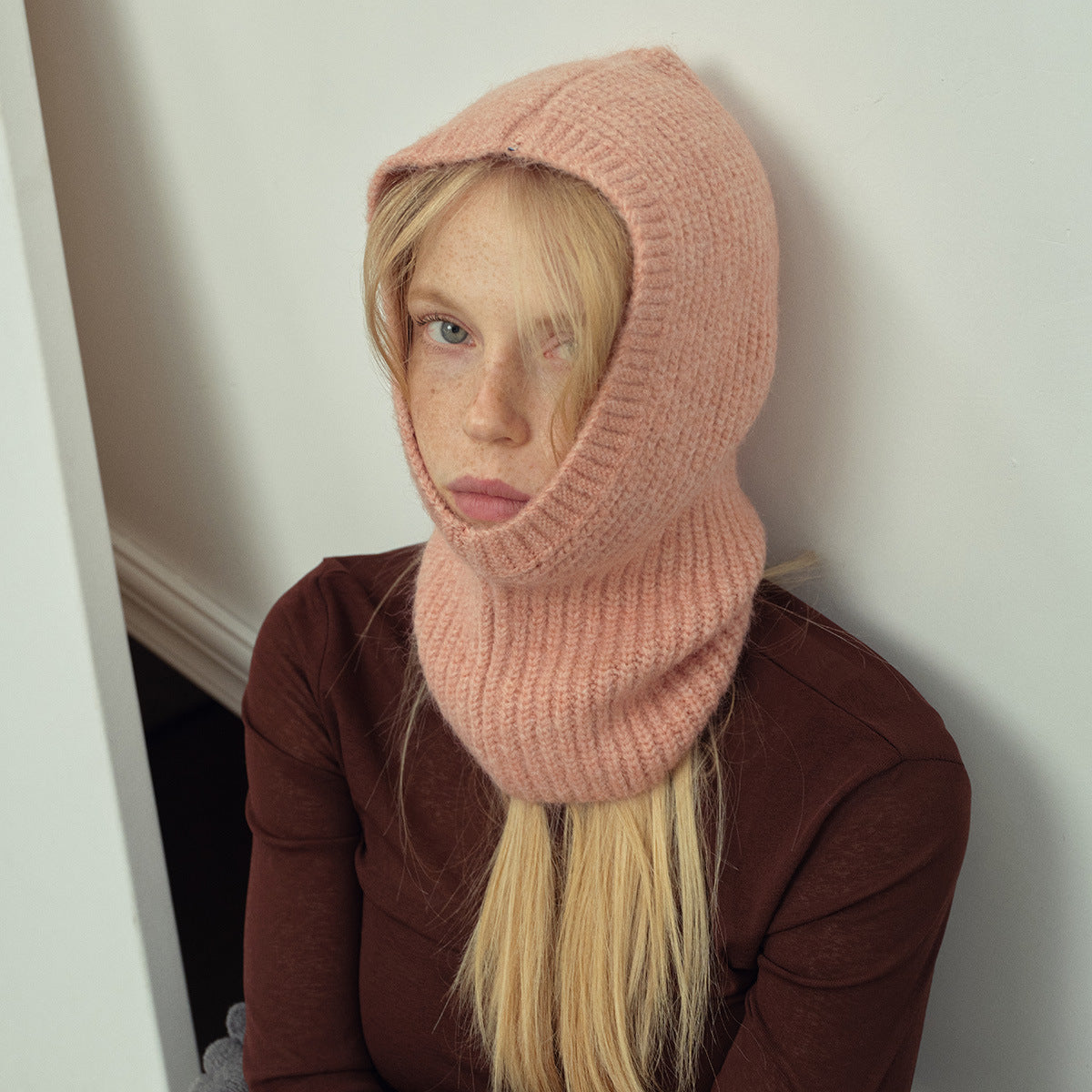 Womens Cashmere Balaclava Hats With Alpaca Wool Beanie For Winter And Autumn Wear 1
