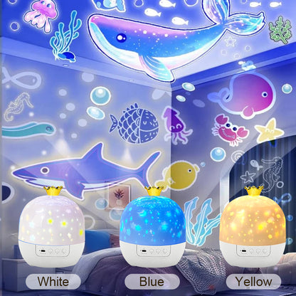 Kids Projector for Bedroom, Ocean Night Light Projector, Stars Projector for Ceiling, Night Light for Kids Decor