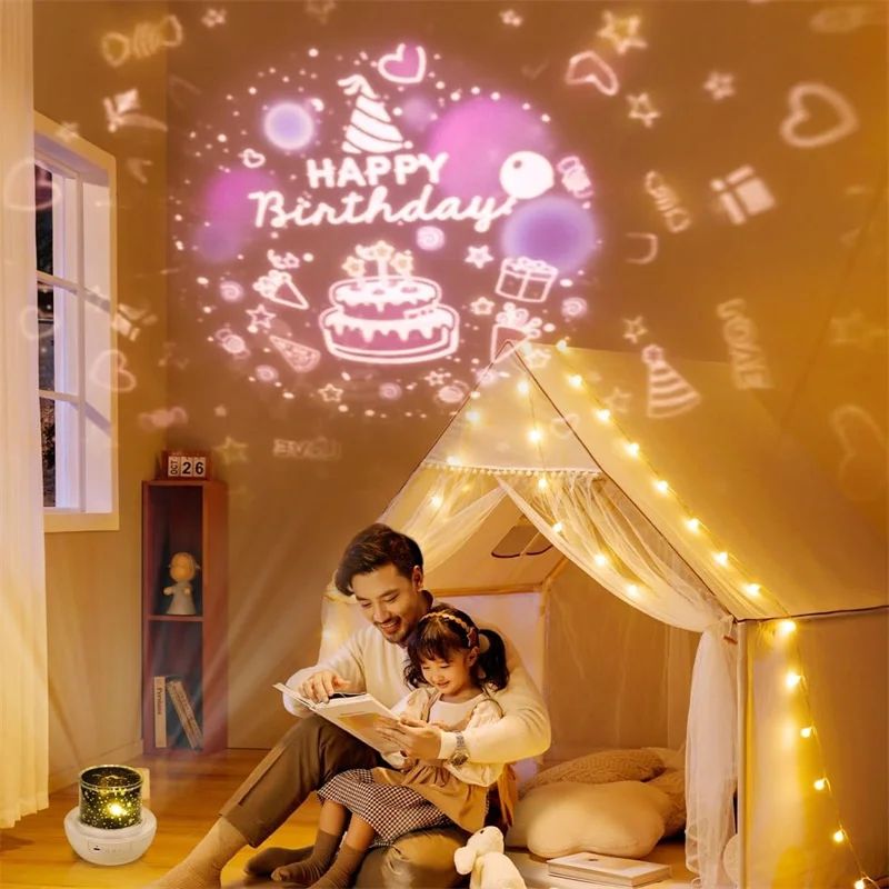 Kids Projector for Bedroom, Ocean Night Light Projector, Stars Projector for Ceiling, Night Light for Kids Decor