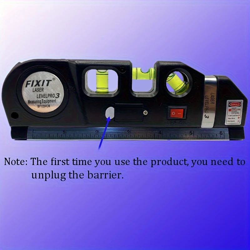 Multipurpose Laser Level Line Tool  Cross Line Laser With 8 Ft Measuring Tape  Standard Level Kit 2
